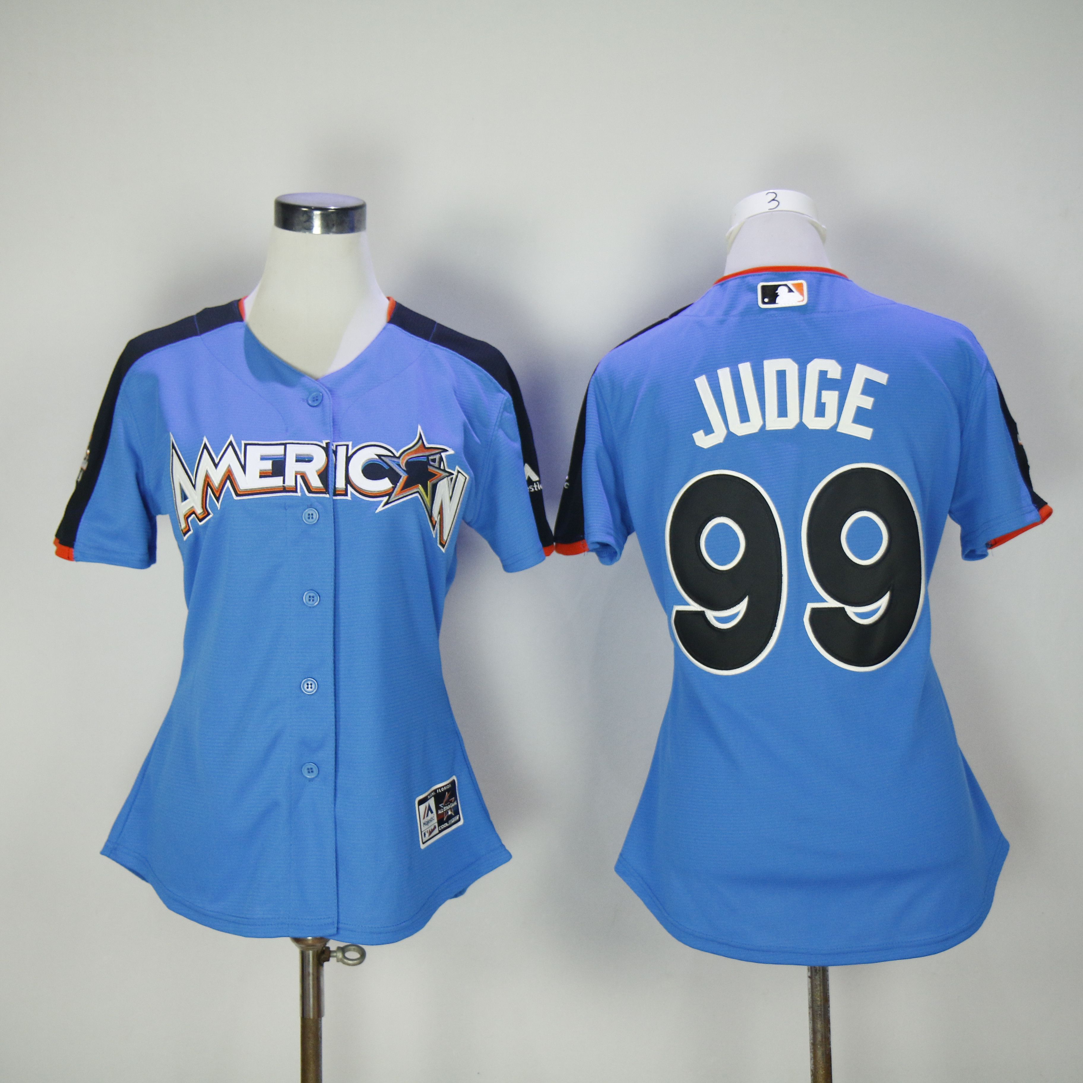Women New York Yankees #99 Judge Blue All star MLB Jerseys->new york yankees->MLB Jersey